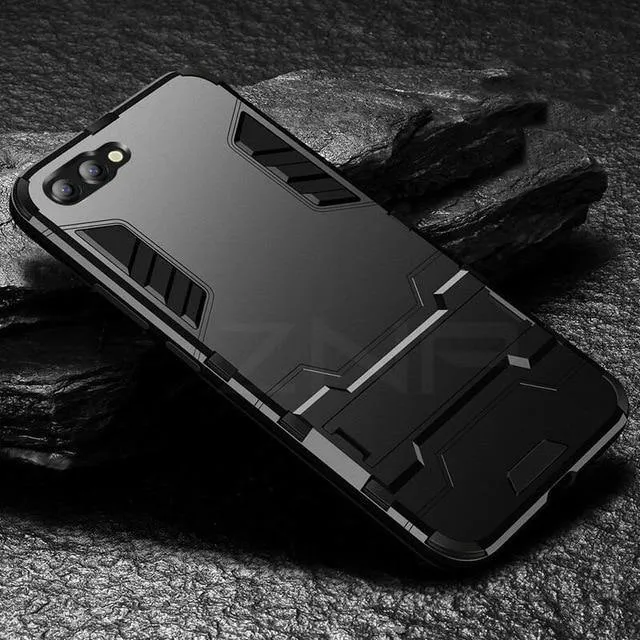 ZNP Vollständig stoßfeste Rüstungstelefonhülle für Huawei P10 Plus P9 Lite 2017 Matte Schutzhülle für Huawei Honor 10 Lite Hülle