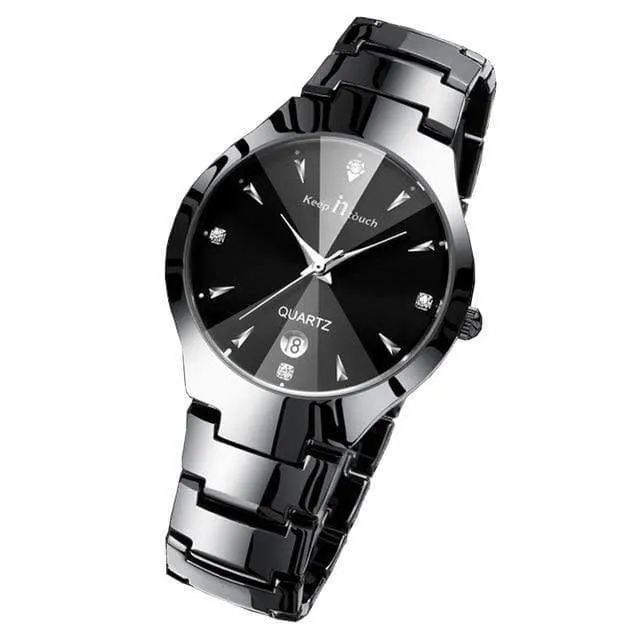 Paaruhren Top-Marke Luxus Herrenuhr Liebhaber Mode Quarz Wasserdicht Damen Männlich Gold Armbanduhren 2018