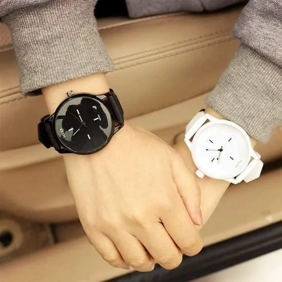 Klassische Paar Uhr Männer Frauen Uhren Paar Mode Einfache Herrenuhr Damenuhren Geliebte Uhr Paar Stunden