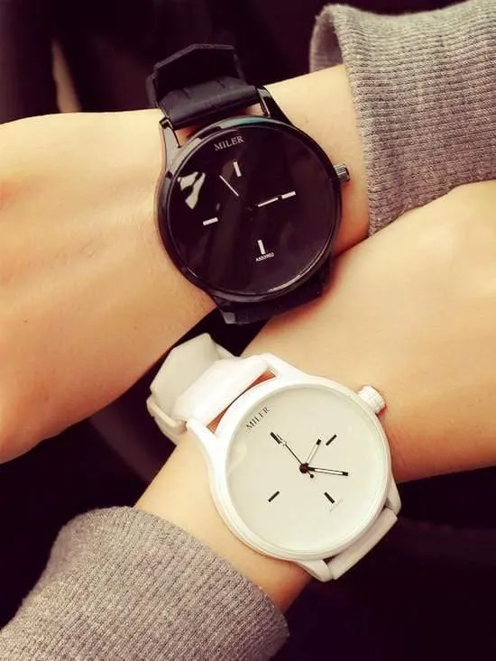 Klassische Paar Uhr Männer Frauen Uhren Paar Mode Einfache Herrenuhr Damenuhren Geliebte Uhr Paar Stunden