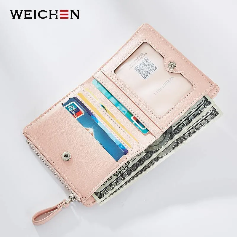 Frauen Geldbörsen Mit Individuellen ID Karte Halter Zipper Münzfach Damen Kleine Geldbörsen Weiblichen Portemonnaie Carteira Hohe Qualität