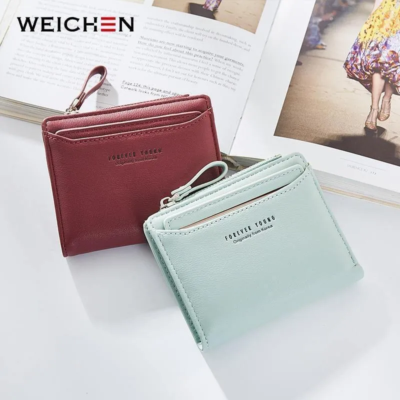 Frauen Geldbörsen Mit Individuellen ID Karte Halter Zipper Münzfach Damen Kleine Geldbörsen Weiblichen Portemonnaie Carteira Hohe Qualität