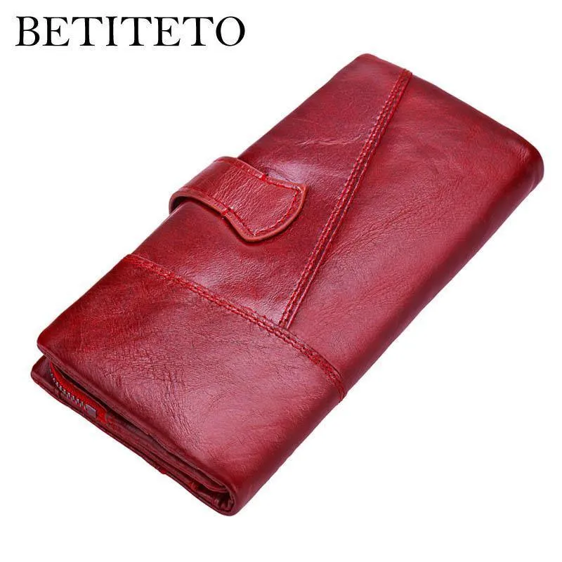 Echtes Leder Geldbörse Frauen Brieftasche Weibliche Carteras Handliche Kupplung Portomonee Partmone Telefon Tasche Cuzdan