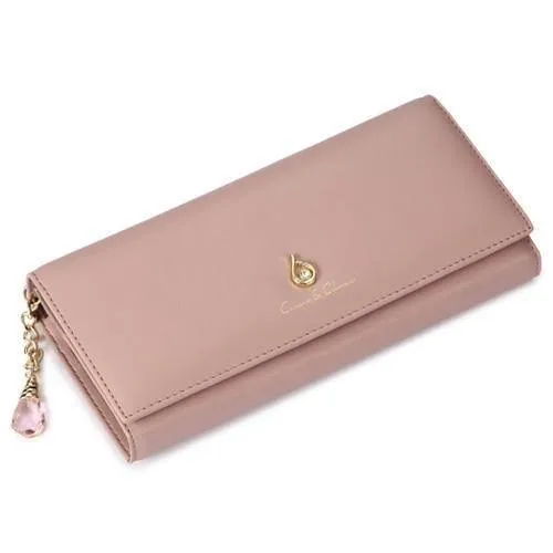 Damen Geldbörse PU Magnetverschluss Damen Geldbörsen Lange Geldbörsen Clutch Rot Kartenhalter Münzbörse Verschlüsse Neu