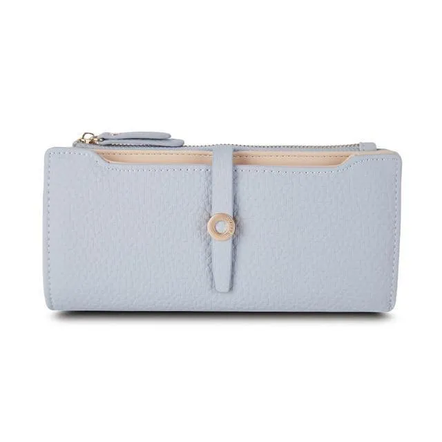 Qualität neueste schöne Leder lange Frauen Brieftasche Mode Mädchen ändern Verschluss Geldbörse Geld Münze Kartenhalter Geldbörsen Carteras