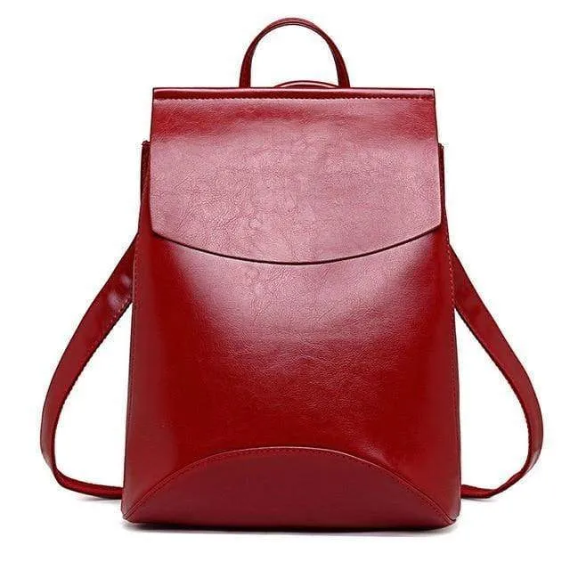 Frauen Rucksack Hochwertige Jugend Leder Rucksäcke für Teenager Mädchen Weibliche Schule Umhängetasche