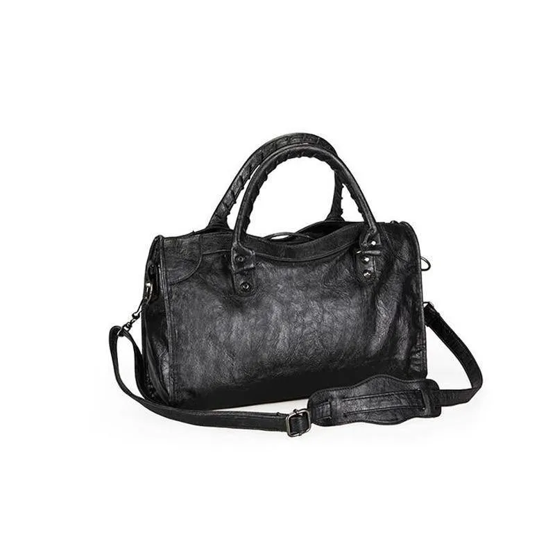Stilvolle Motorrad-Handtaschen für Damen im europäischen Stil, klassisch, schick, weiche Umhängetaschen für Reisen