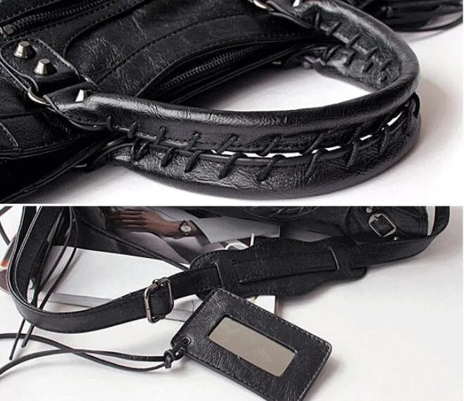 Stilvolle Motorrad-Handtaschen für Damen im europäischen Stil, klassisch, schick, weiche Umhängetaschen für Reisen