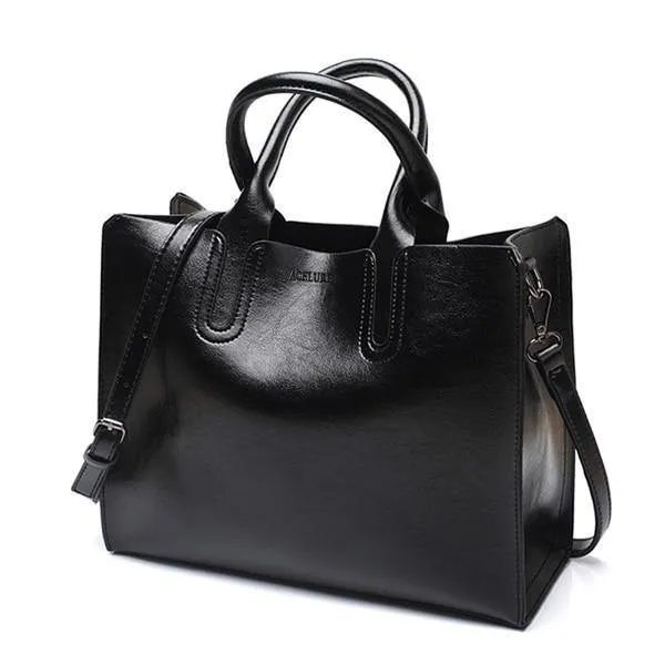 Lederhandtaschen Große Damentasche Hochwertige Casual Damentaschen Koffertasche Spanische Marke Umhängetasche Damen Große Bolsos