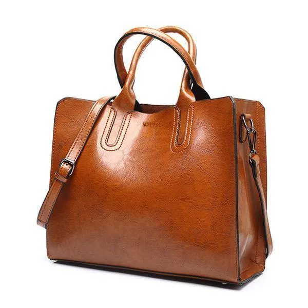 Lederhandtaschen Große Damentasche Hochwertige Casual Damentaschen Koffertasche Spanische Marke Umhängetasche Damen Große Bolsos