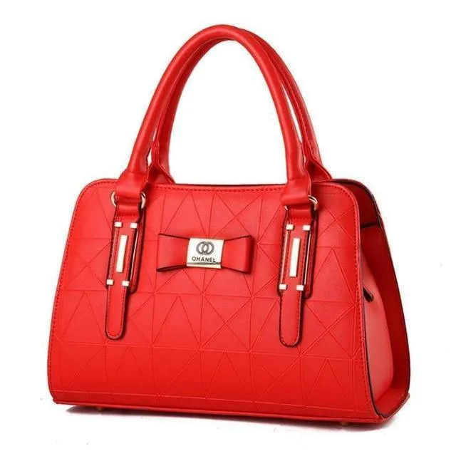 Luxus Frauen Handtasche PU Leder Schulter Taschen Dame Große Kapazität Crossbody Hand Tasche Sac A Main