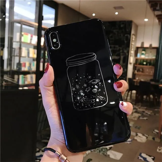 USLION Silikon-Feder-Kasten für iPhone 7 8 Plus XS maximales XR Xs Buchstabe-Telefon-Kästen für iPhone X 8 7 6 6S Plus weiche TPU rückseitige Abdeckung