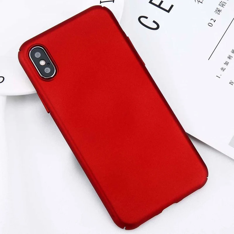 USLION Für iPhone X Einfache Plain Telefon Fall Schlank Frosted Harte PC Zurück Abdeckung Für iPhoneX 8 7 6 6S Plus 5 5S SE Fällen Coque Capa