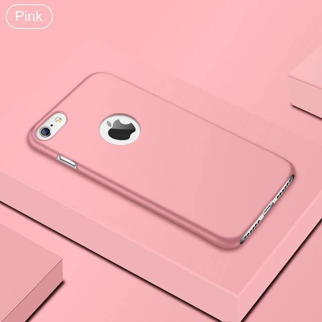 USLION Ultradünne matte PC-Hülle für iPhone 7 Plus XR XS Max X Einfache, schlichte Telefonabdeckung Coque für iPhone 6 6S Plus 5 5s SE Hüllen