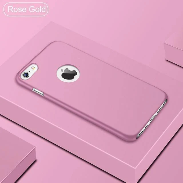 USLION Ultradünne matte PC-Hülle für iPhone 7 Plus XR XS Max X Einfache, schlichte Telefonabdeckung Coque für iPhone 6 6S Plus 5 5s SE Hüllen