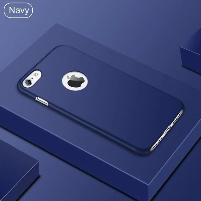USLION Ultradünne matte PC-Hülle für iPhone 7 Plus XR XS Max X Einfache, schlichte Telefonabdeckung Coque für iPhone 6 6S Plus 5 5s SE Hüllen