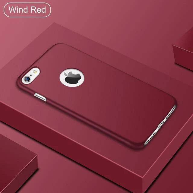USLION Ultradünne matte PC-Hülle für iPhone 7 Plus XR XS Max X Einfache, schlichte Telefonabdeckung Coque für iPhone 6 6S Plus 5 5s SE Hüllen