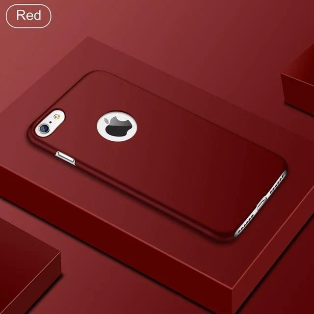 USLION Ultradünne matte PC-Hülle für iPhone 7 Plus XR XS Max X Einfache, schlichte Telefonabdeckung Coque für iPhone 6 6S Plus 5 5s SE Hüllen