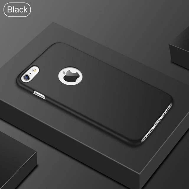 USLION Ultradünne matte PC-Hülle für iPhone 7 Plus XR XS Max X Einfache, schlichte Telefonabdeckung Coque für iPhone 6 6S Plus 5 5s SE Hüllen