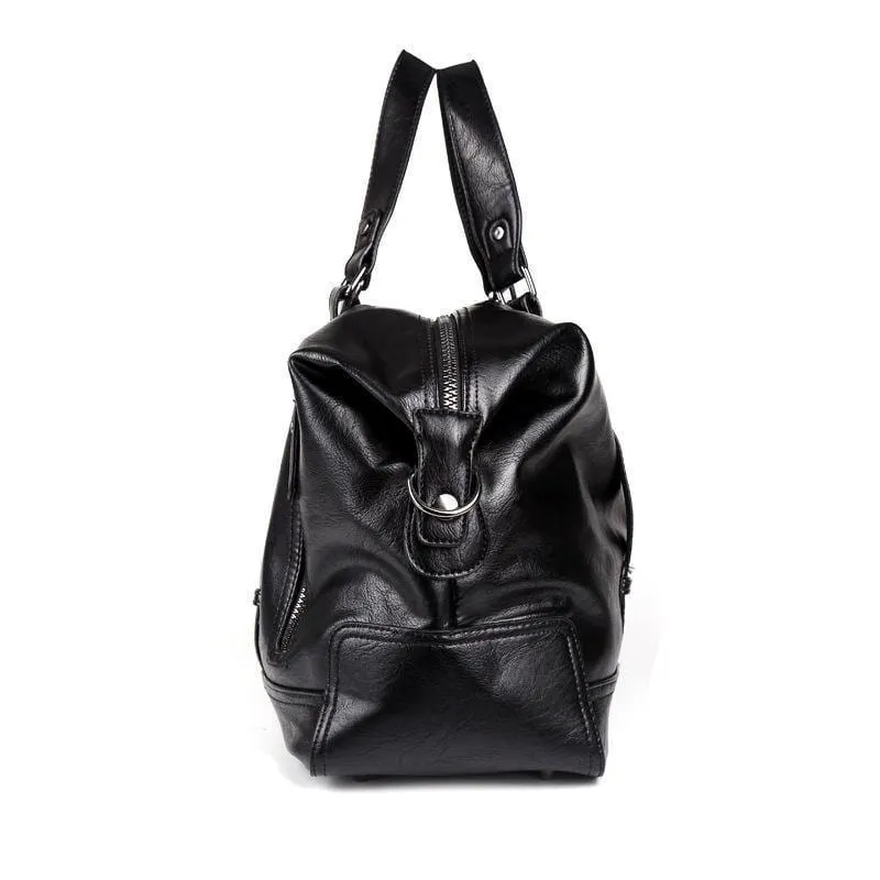 Herren Reisetaschen Gepäck Wasserdichte Koffer Seesack Big Large Capacity Taschen Casual High-Capacity PU-Leder Handtasche