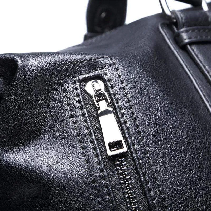 Herren Reisetaschen Gepäck Wasserdichte Koffer Seesack Big Large Capacity Taschen Casual High-Capacity PU-Leder Handtasche