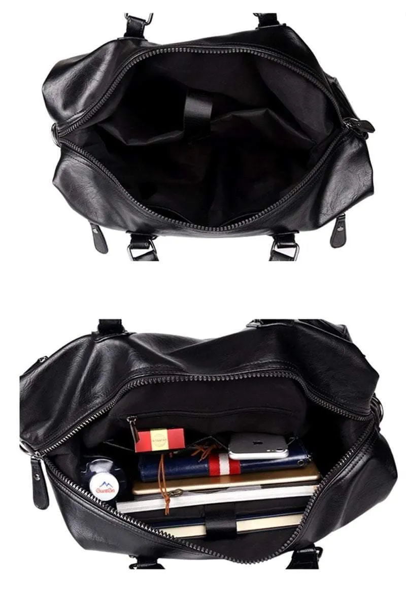 Herren Reisetaschen Gepäck Wasserdichte Koffer Seesack Big Large Capacity Taschen Casual High-Capacity PU-Leder Handtasche
