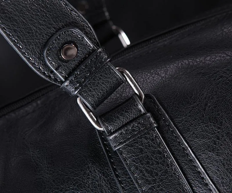Herren Reisetaschen Gepäck Wasserdichte Koffer Seesack Big Large Capacity Taschen Casual High-Capacity PU-Leder Handtasche