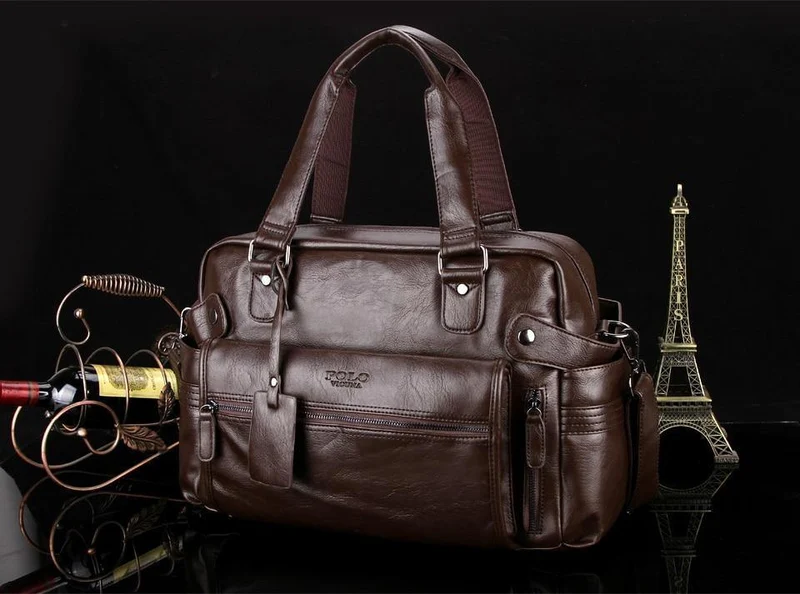 Große Kapazität Herren Leder Reisetasche Casual Hohe Qualität Mit Fronttasche Gepäck Reisetasche Handtasche Umhängetasche