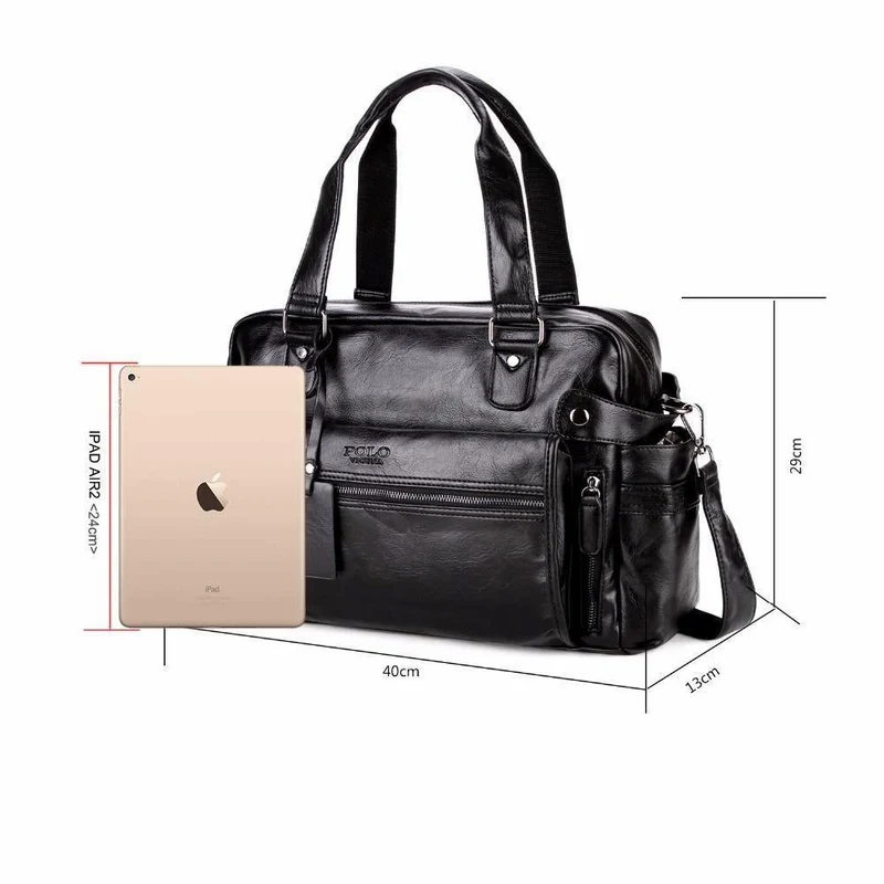 Große Kapazität Herren Leder Reisetasche Casual Hohe Qualität Mit Fronttasche Gepäck Reisetasche Handtasche Umhängetasche