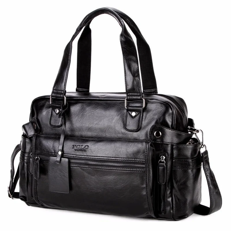 Große Kapazität Herren Leder Reisetasche Casual Hohe Qualität Mit Fronttasche Gepäck Reisetasche Handtasche Umhängetasche