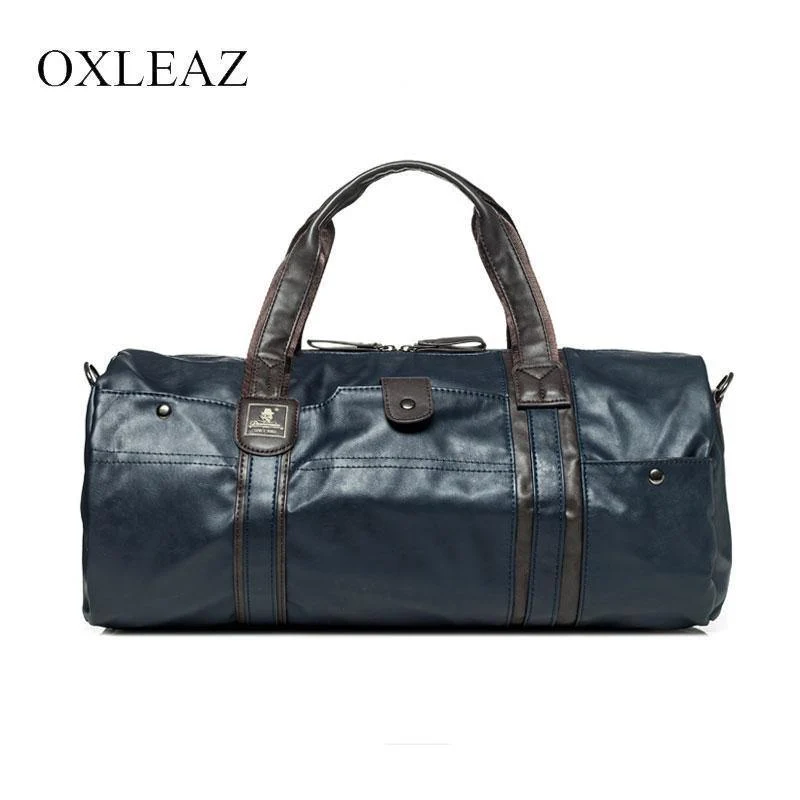 Wasserdichte Reisetasche für Frauen Hand Vintage Herren Leder Reisetaschen Pu Leder Wochenendtasche Männer