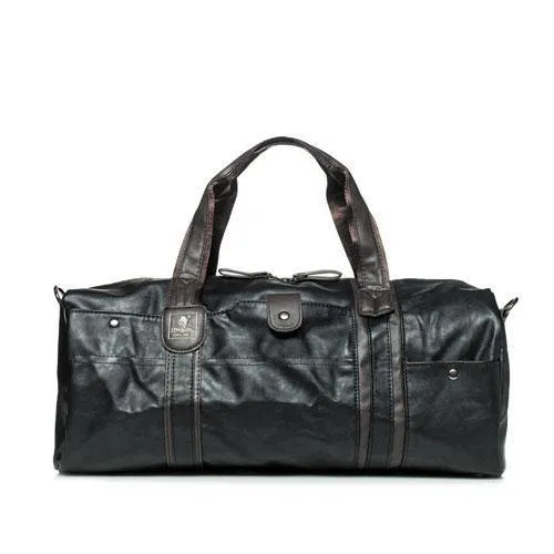 Wasserdichte Reisetasche für Frauen Hand Vintage Herren Leder Reisetaschen Pu Leder Wochenendtasche Männer