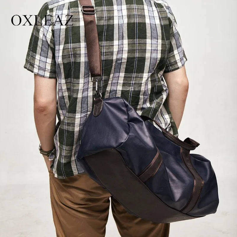 Wasserdichte Reisetasche für Frauen Hand Vintage Herren Leder Reisetaschen Pu Leder Wochenendtasche Männer