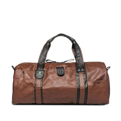 Wasserdichte Reisetasche für Frauen Hand Vintage Herren Leder Reisetaschen Pu Leder Wochenendtasche Männer