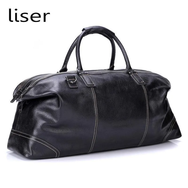 Echtes Leder Handtaschen für Männer Große Kapazität Tragbare Umhängetasche Männer Casual Reisetaschen Paket