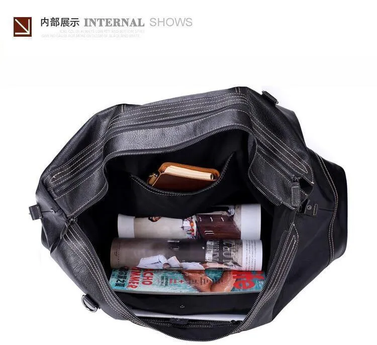 Echtes Leder Handtaschen für Männer Große Kapazität Tragbare Umhängetasche Männer Casual Reisetaschen Paket
