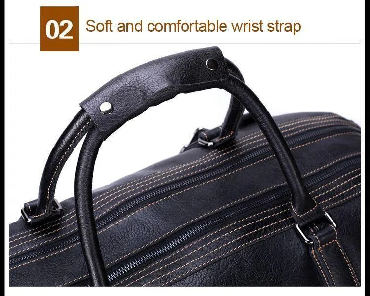 Echtes Leder Handtaschen für Männer Große Kapazität Tragbare Umhängetasche Männer Casual Reisetaschen Paket