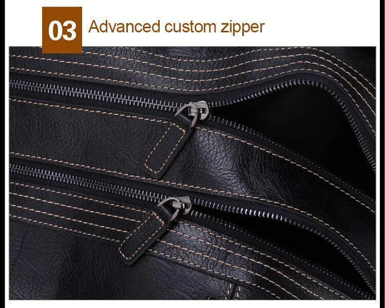 Echtes Leder Handtaschen für Männer Große Kapazität Tragbare Umhängetasche Männer Casual Reisetaschen Paket