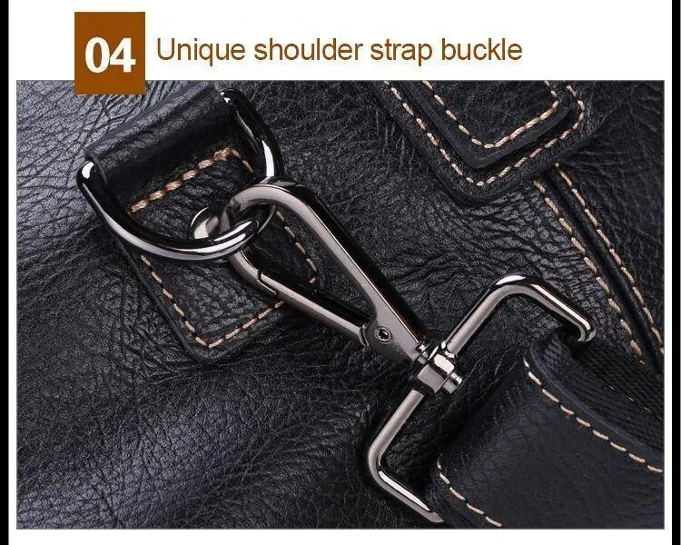 Echtes Leder Handtaschen für Männer Große Kapazität Tragbare Umhängetasche Männer Casual Reisetaschen Paket