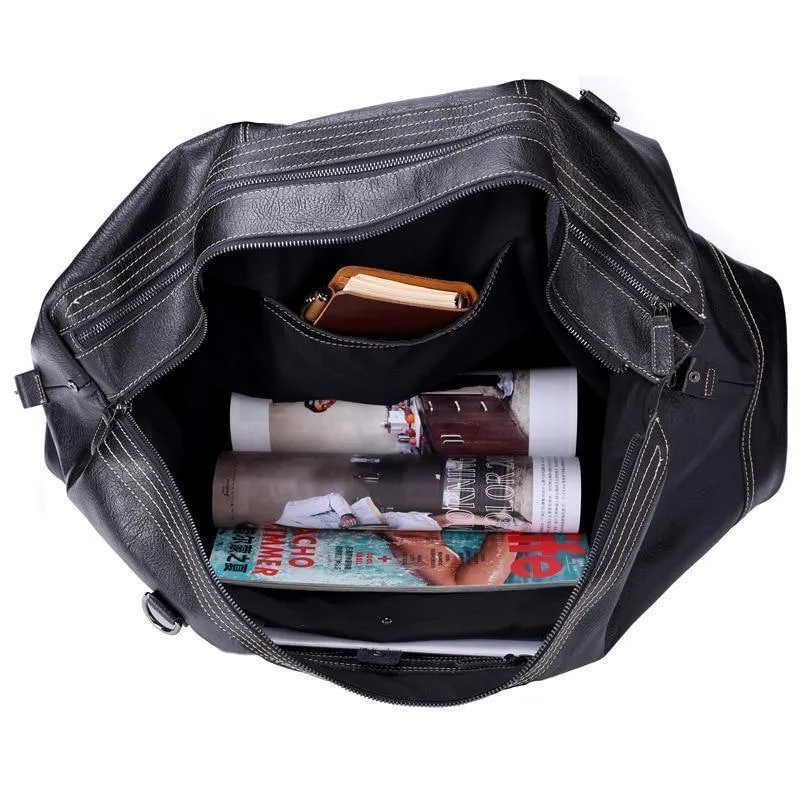 Echtes Leder Handtaschen für Männer Große Kapazität Tragbare Umhängetasche Männer Casual Reisetaschen Paket