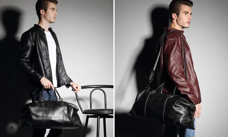 Echtes Leder Handtaschen für Männer Große Kapazität Tragbare Umhängetasche Männer Casual Reisetaschen Paket