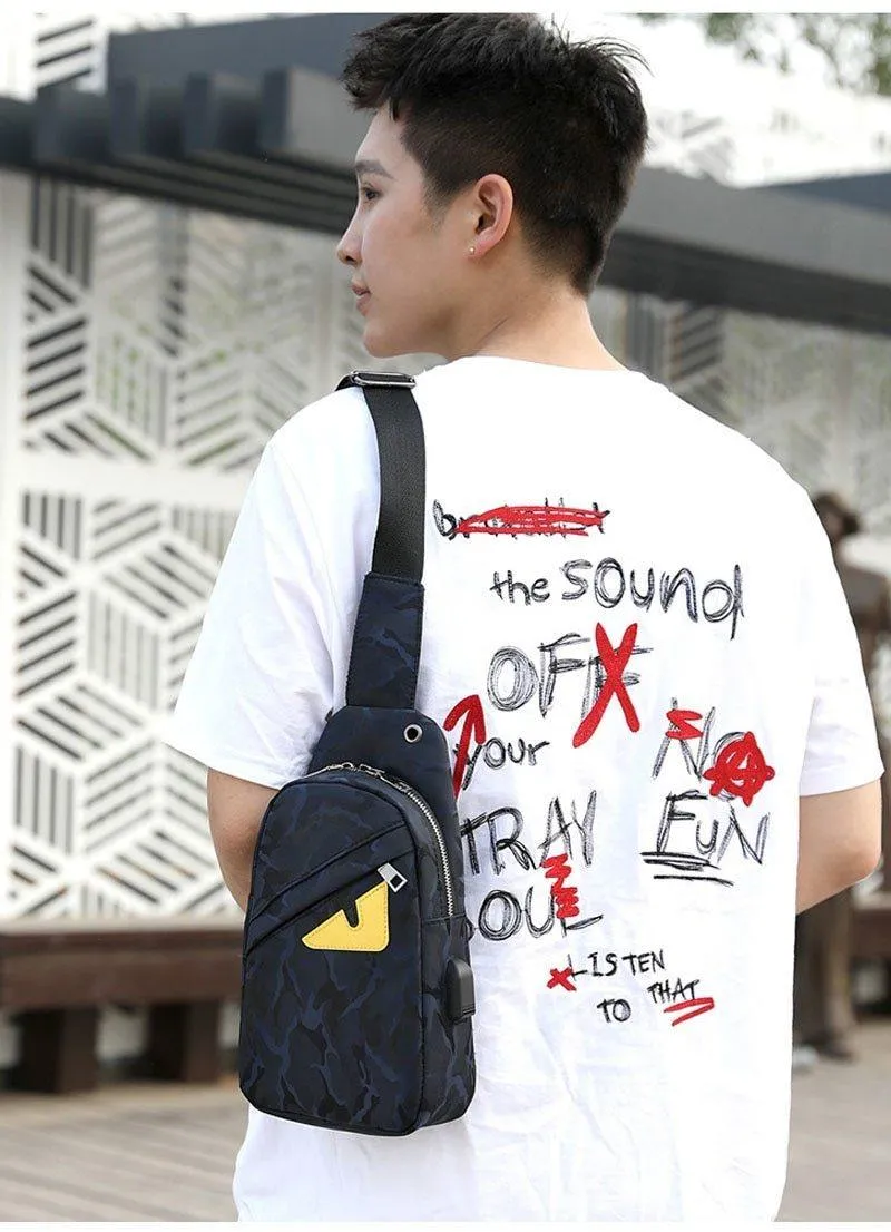 Reise männliche Brusttasche Herren Messenger Bag multifunktionale wasserdichte Umhängetaschen