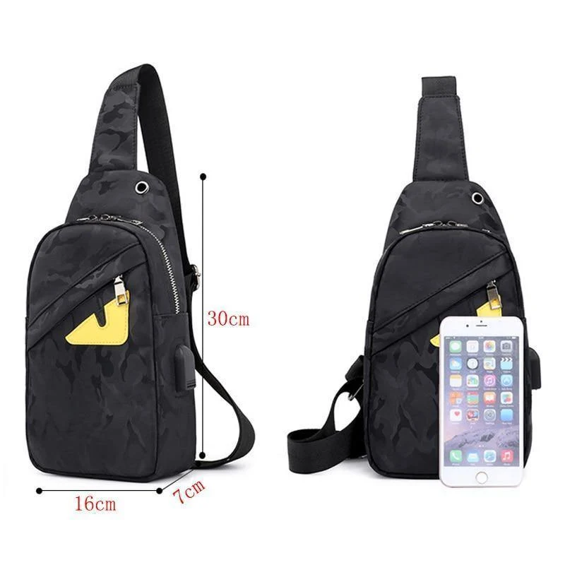 Reise männliche Brusttasche Herren Messenger Bag multifunktionale wasserdichte Umhängetaschen