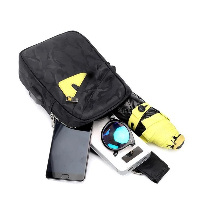 Reise männliche Brusttasche Herren Messenger Bag multifunktionale wasserdichte Umhängetaschen