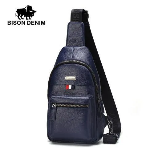 Umhängetasche aus echtem Leder, wasserdichte Herrentaschen, kleiner einzelner Schultergurt, Brusttasche, Leder-Reisetasche N2666