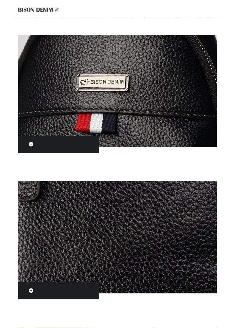 Umhängetasche aus echtem Leder, wasserdichte Herrentaschen, kleiner einzelner Schultergurt, Brusttasche, Leder-Reisetasche N2666