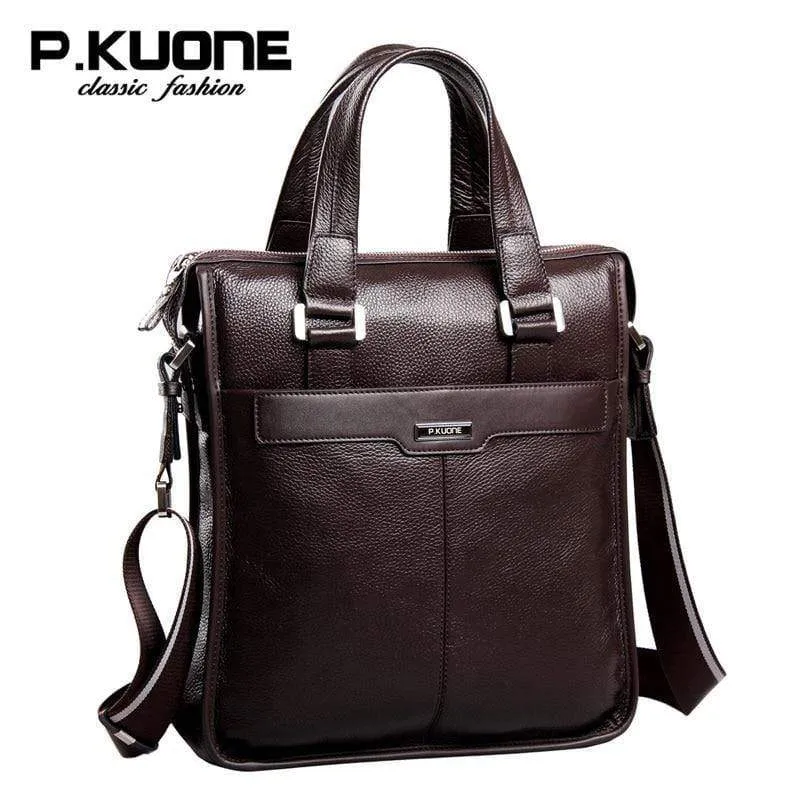 Herren Umhängetasche aus echtem Leder Mann Tasche Rindsleder Handtasche Casual Messenger Bags
