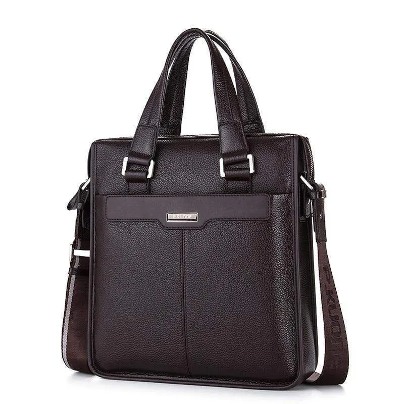 Herren Umhängetasche aus echtem Leder Mann Tasche Rindsleder Handtasche Casual Messenger Bags