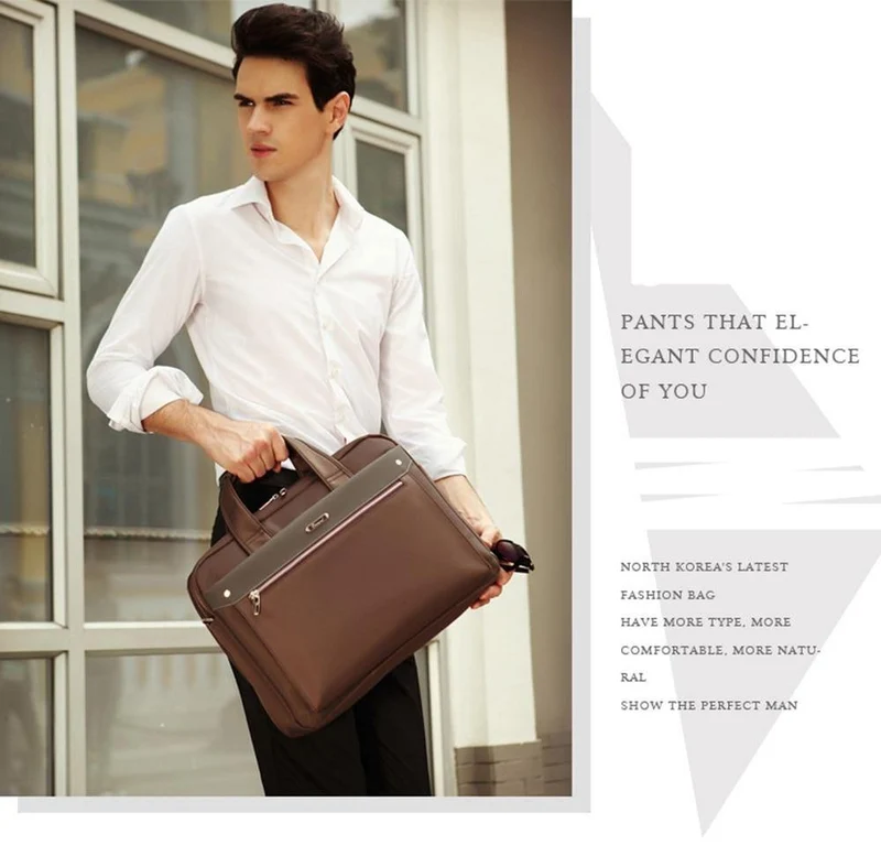 Große Kapazität Männer Einzel Schulter Büro Taschen Für Business herren Aktentasche Marke 15 16 17 Zoll Männlichen Laptop Herren Tasche