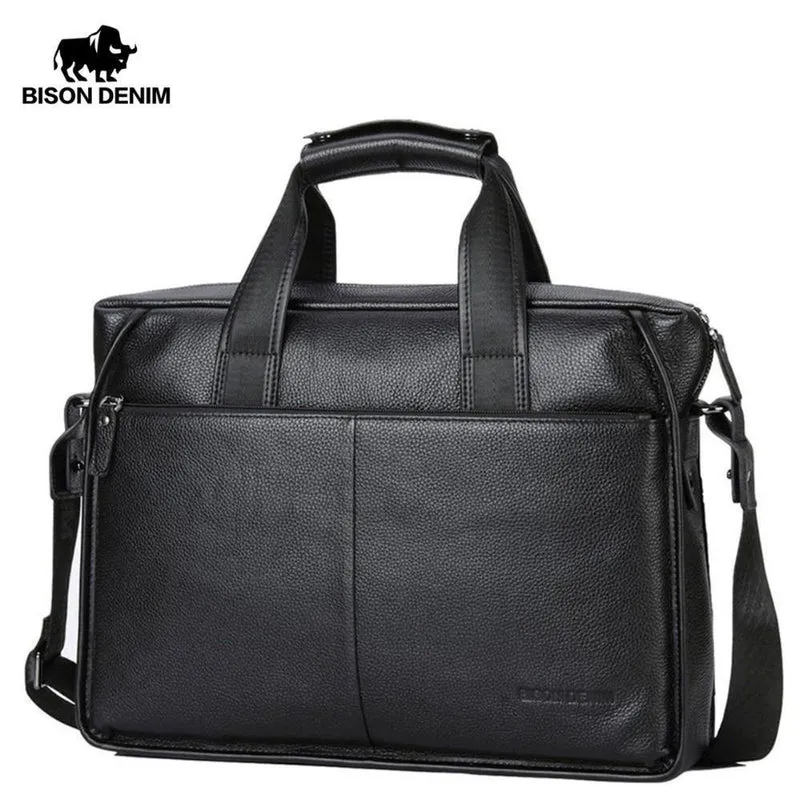 Leder Garantie Aktentasche Herren Tasche 14 Zoll Laptop Weiches Rindsleder Messenger Bag Handtasche Tasche Business